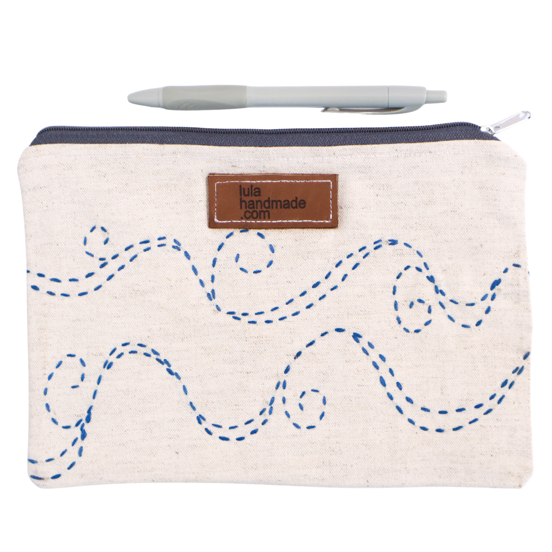 Embroidered Pencil Bag