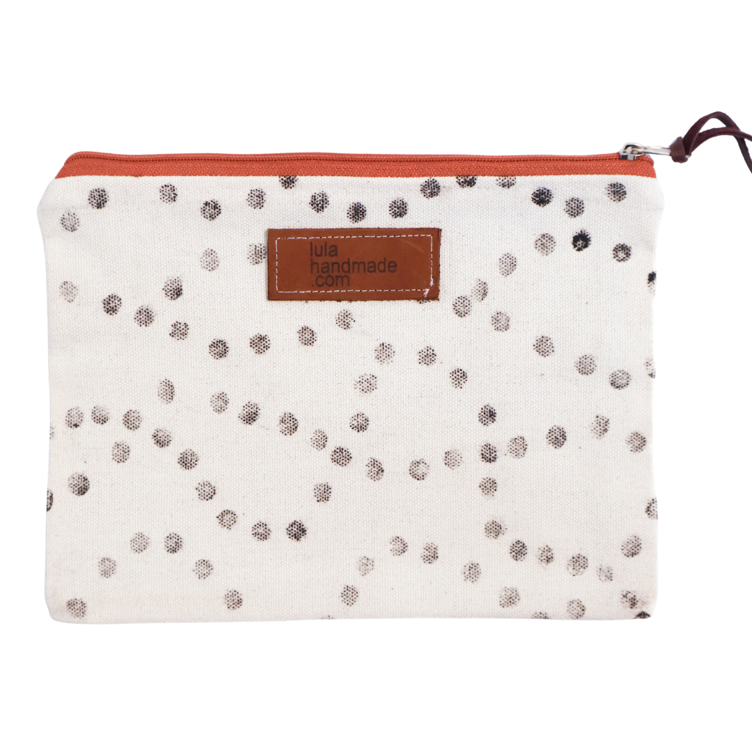 Handprinted Pencil Bag