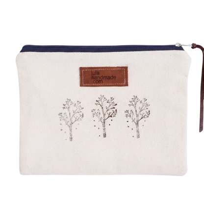 Handprinted Pencil Bag
