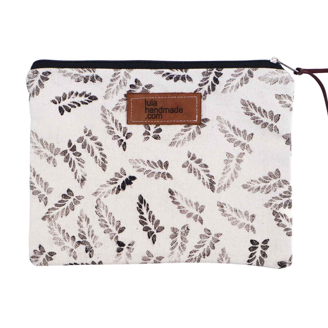 Handprinted Pencil Bag