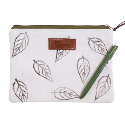 Handprinted Pencil Bag