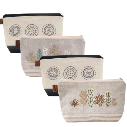 Embroidered Cosmetic Bag