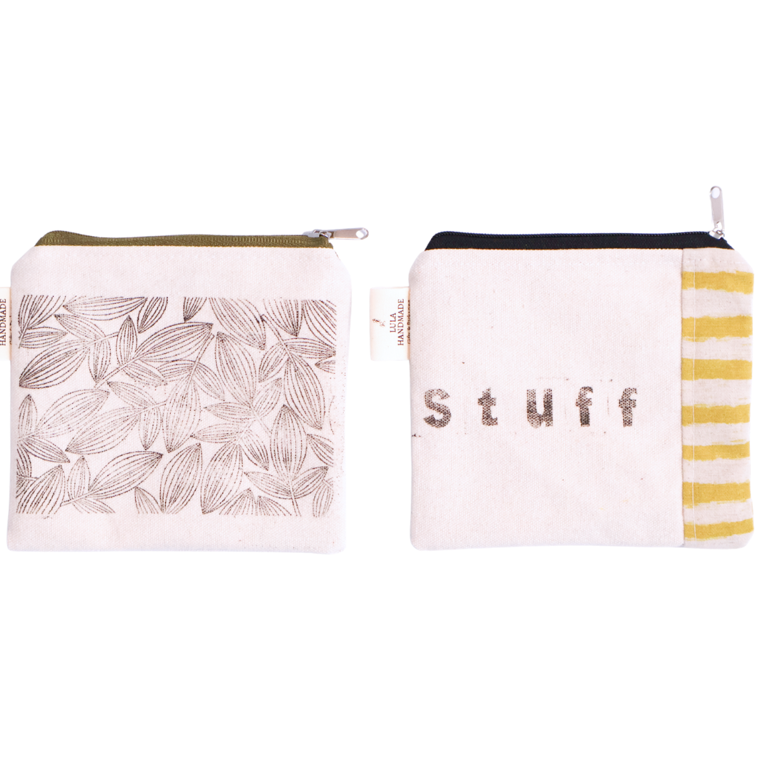 Coin Purse - Handprinted