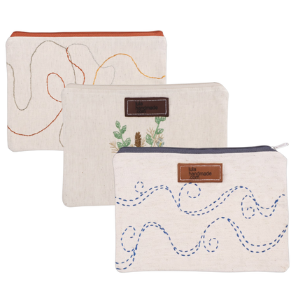 Embroidered Pencil Bag
