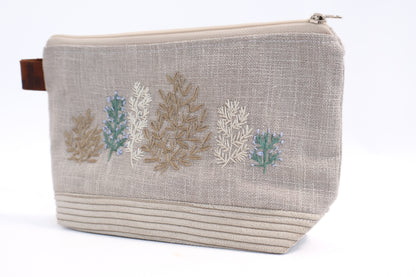 Embroidered Cosmetic Bag