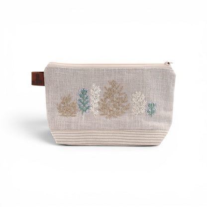 Embroidered Cosmetic Bag