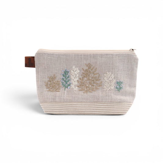 Embroidered Cosmetic Bag