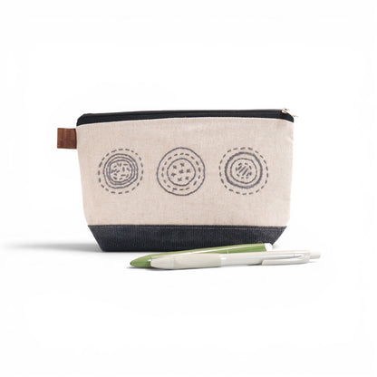 Embroidered Cosmetic Bag