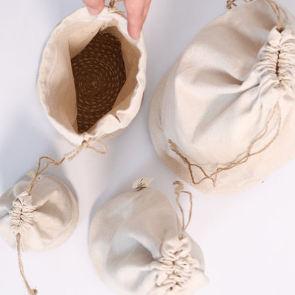 Drawstring Basket Bag