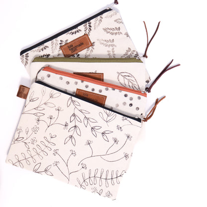 Handprinted Pencil Bag
